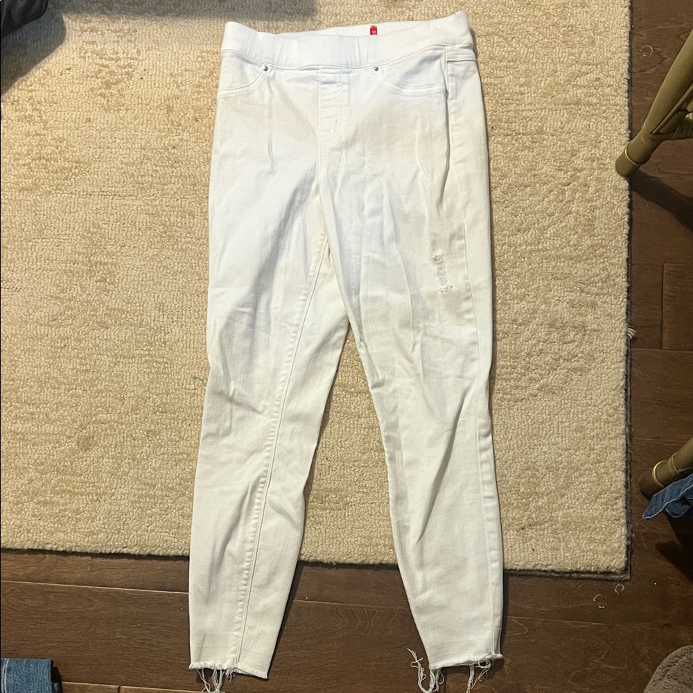 SPANX White Denim Jeans